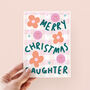 Smiley Christmas Card For Daughter, thumbnail 1 of 3