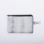 Tie And Dye Grey Silk Zipped Pouch Bag, thumbnail 2 of 5