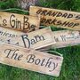 Hand Engraved Personalised Vintage Wood Signs, thumbnail 3 of 12