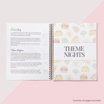 Pink A4 Weekly And Monthly Meal Planner Book, 10 of 12