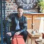 Luxury Leather Sheepskin Racer Biker Jacket, thumbnail 3 of 6