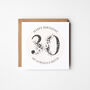 30th Birthday Card In Blush And Grey, thumbnail 2 of 2