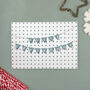 Merry Christmas 3D Bunting Paper Cut Card, thumbnail 1 of 3