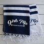 Personalised Beach And Bath Towel And Carrier Strap, thumbnail 5 of 9