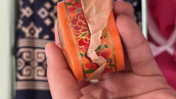 Indian Handpainted Jewellery Box Kashmir Paper Mache, 10 of 11