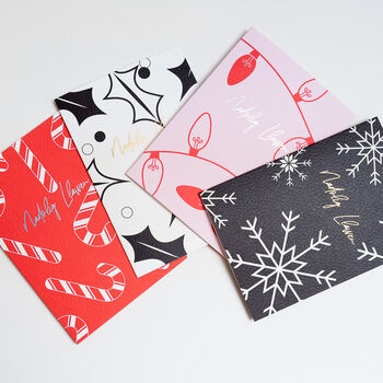 Nadolig Llawen | Candy Canes | Foiled Christmas Card, 3 of 6