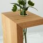Solid Oak Bookend Stem Vase – Single Or Pair, thumbnail 6 of 9