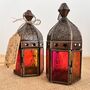 Pink And Yellow Moroccan Style Lantern Handmade, thumbnail 3 of 6