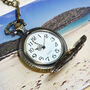 Personalised Bronze Pocket Watch Triple Horse Design, thumbnail 3 of 6