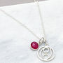 Zodiac And Birthstone Gemstone Charm Necklace, thumbnail 6 of 10
