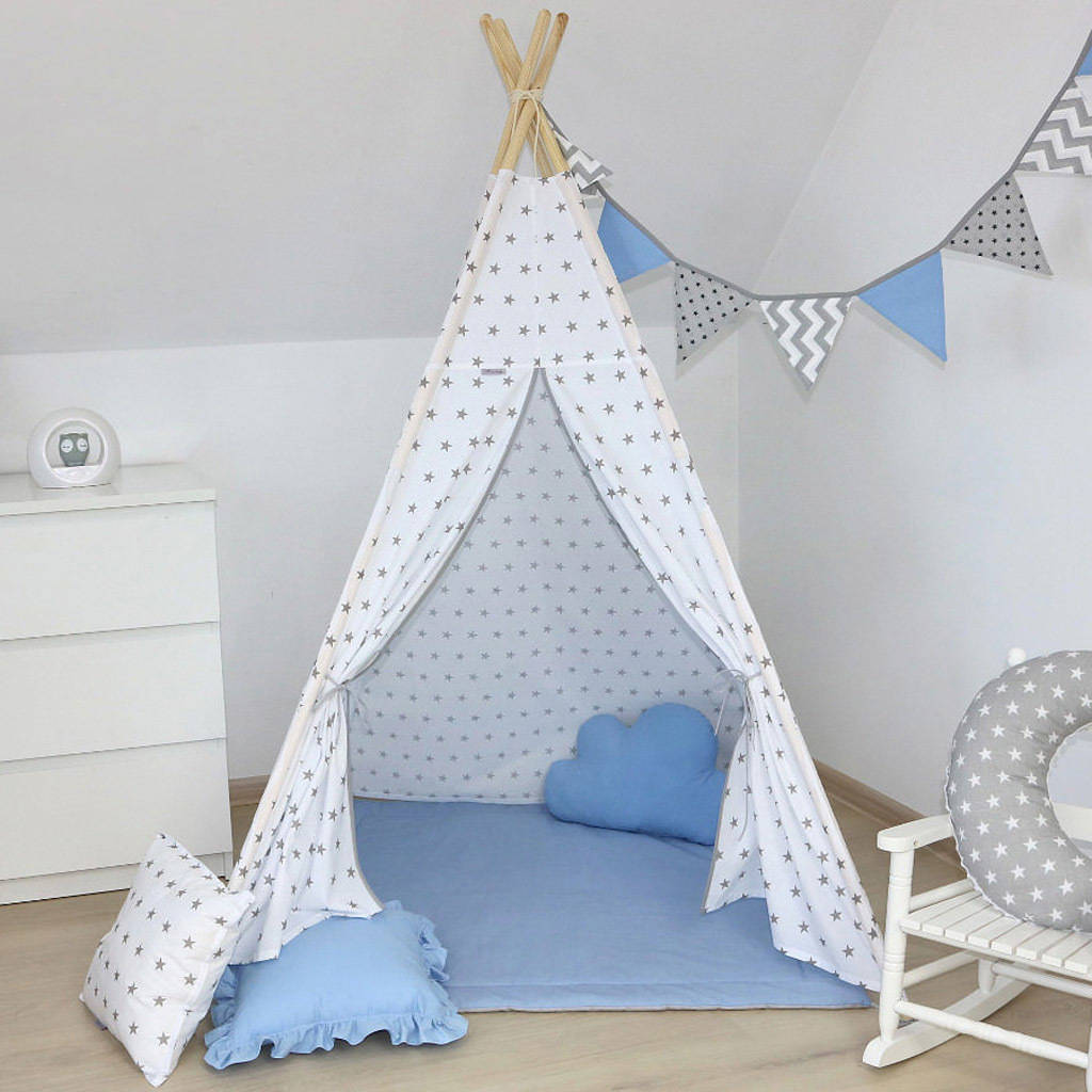 childrens teepee grey