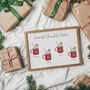 Personalised Christmas Hot Chocolate Station Kitchen Print, thumbnail 2 of 3