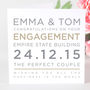 Personalised Typography Engagement Card, thumbnail 4 of 10