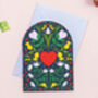 Floral Heart Love Card, thumbnail 1 of 9