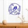 Birds On Branch Circular Wooden Elegance For Rooms, thumbnail 9 of 11