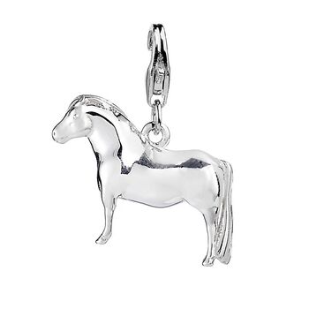 Pony Sterling Silver Jewellery Charm, 3 of 7