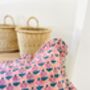 Floral Print Ruffle Cushion, thumbnail 1 of 3