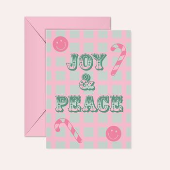 Peace And Joy Christmas Card, 3 of 4