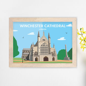 Winchester Cathedral London Framed Print, 3 of 6