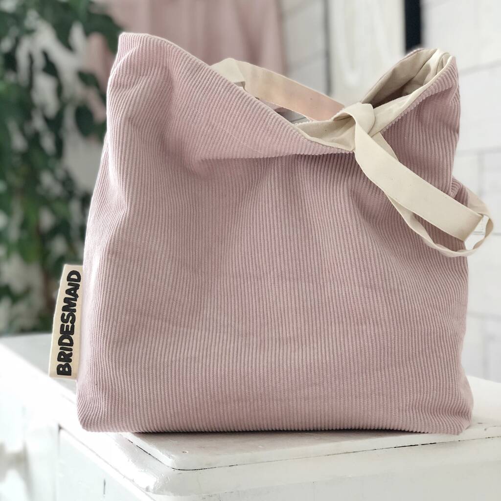 Bride Bag Wedding Bag Pink Corduroy Bridesmaid Bag By