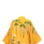 Wisteria And Chrysanthemum Mustard Embroidered Short Kimono, thumbnail 8 of 8