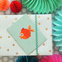 Goldfish Mini Greetings Card, thumbnail 4 of 4