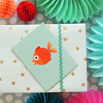 Goldfish Mini Greetings Card, 4 of 4