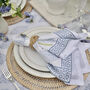 Balinese Hand Woven Spiral Placemat Charger White, thumbnail 5 of 9