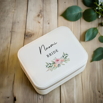 Personalised Wedding Travel Jewellery Box, 5 of 5