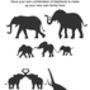 Personalised Elephant Family Print, thumbnail 3 of 3