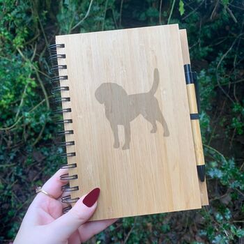 Personalised Beagle Dog Engraved Notebook, 3 of 3