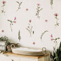 Flowers And Leaves Wall Stickers, thumbnail 1 of 6