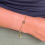 Solar Plexus Chakra Gold/Silver Plated Bracelet, thumbnail 4 of 6