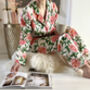 Personalised Organic Cotton Peony Print Pyjamas, thumbnail 1 of 3