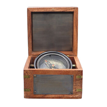 Personalised Royal Gimbal Compass Gift With Your Text, 3 of 11
