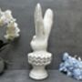 37cm Off White Stone Effect Rabbit Bust Statue Ornament, thumbnail 7 of 12