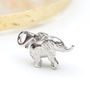 Sterling Silver Clip On Baby Elephant Charm, thumbnail 1 of 3