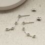 Sterling Silver Satellite Chain Earrings, thumbnail 4 of 6