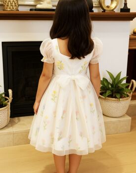 Charlee In Ivory White ~ Flower Girl /Party Dress, 8 of 9