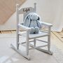 Personalised Grey Star Children's Rocking Chair 18m+, thumbnail 1 of 2