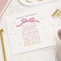 Personalised Best Friend Birthday Card For Her, thumbnail 1 of 7