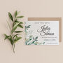 Greenery Seed Paper Save The Date, thumbnail 1 of 3