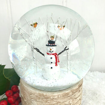 Christmas Snowy Globe With Snowman, 2 of 2