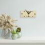 Scandi Design Minimalistic Natural Eco Wall Clock, thumbnail 10 of 10