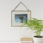 Antique Brass Hanging Photo Frame, thumbnail 4 of 8
