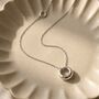 Circle Charm Necklace Silver, thumbnail 7 of 8