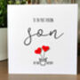 Personalised Birthday Card For Special Son, Handmade Card For Him, thumbnail 2 of 3