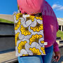 Floral Cotton Beach Tote Bag, thumbnail 1 of 6