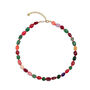 Multicoloured Mixed Jade Stone Chunky Beaded Necklace, thumbnail 1 of 2