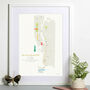 New York City Marathon Route Map Personalised Art Print, thumbnail 5 of 7